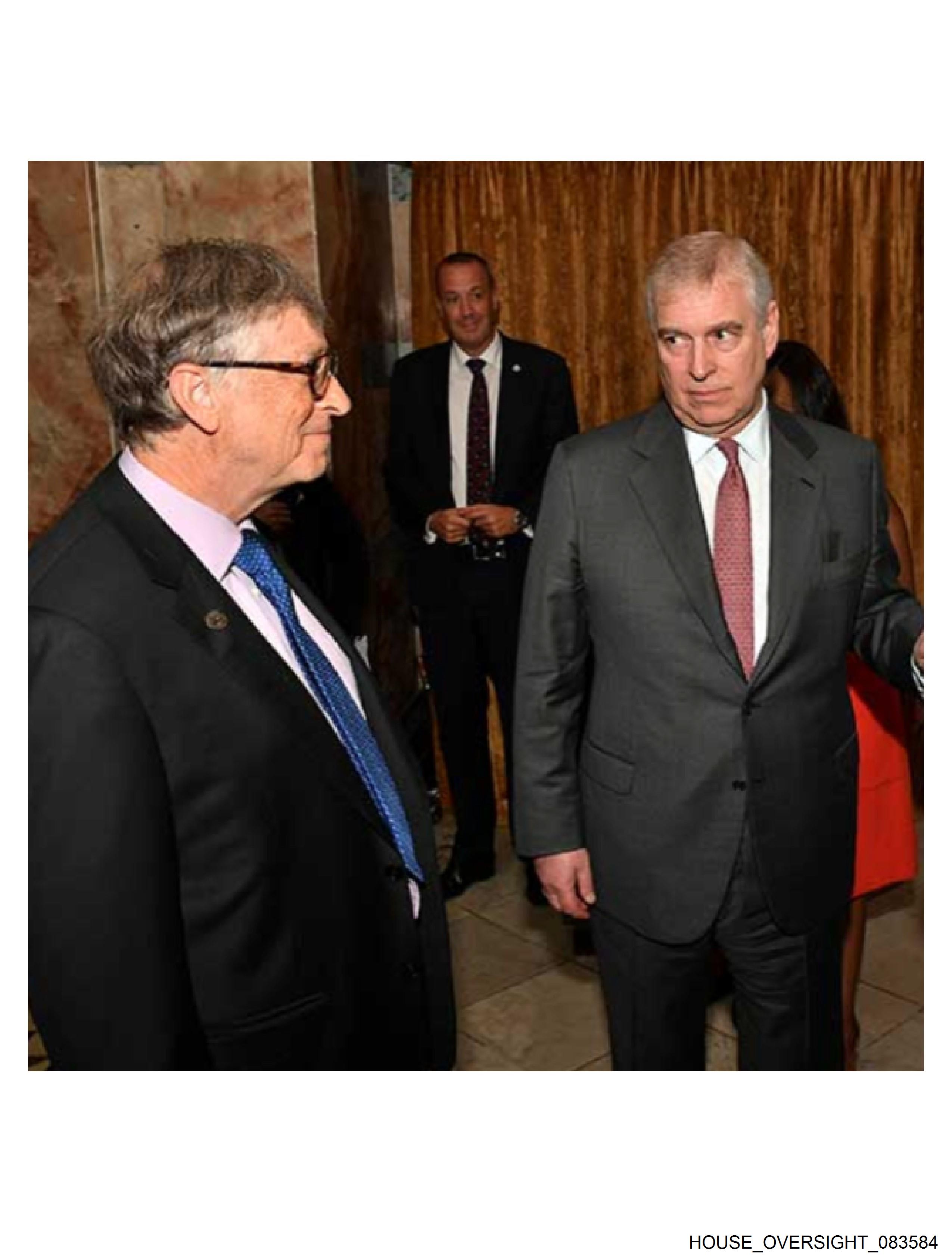 Bill Gates and Prince Andrew